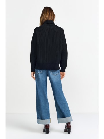 Rich & Royal Rollkragenpullover in Schwarz