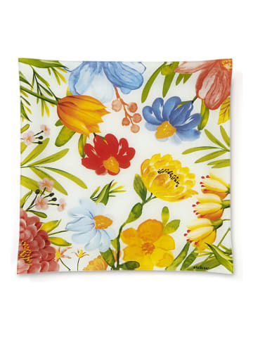 Trendy Kitchen by EXCÉLSA Servierplatte "Blooming" in Bunt - (B)30 x (H)30 cm