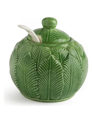 Trendy Kitchen by EXCÉLSA Cukierniczka "Foliage" w kolorze zielonym - 200 ml