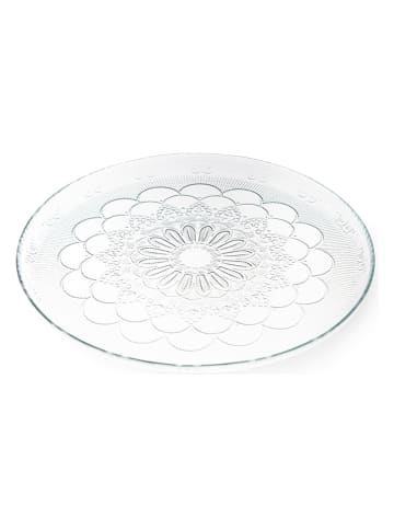 Trendy Kitchen by EXCÉLSA 2-delige serveerset "Daisy" transparant - Ø 30,5 cm