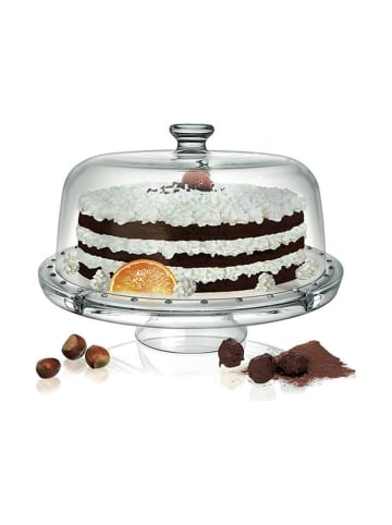 Trendy Kitchen by EXCÉLSA Taartplateau "Palladio" transparant - (H)21 x Ø 31 cm