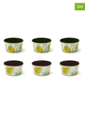 Trendy Kitchen by EXCÉLSA 6er-Set: Schale "Foliage" in Grün - Ø 8,7 cm