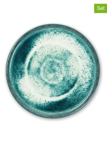 Trendy Kitchen by EXCÉLSA Podtalerze (6 szt.) "Atena" w kolorze turkusowym - Ø 33 cm