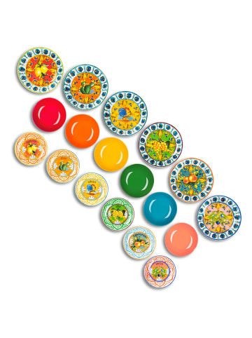 Trendy Kitchen by EXCÉLSA 18-częściowy zestaw talerzy "Bari Vecchia" ze wzorem