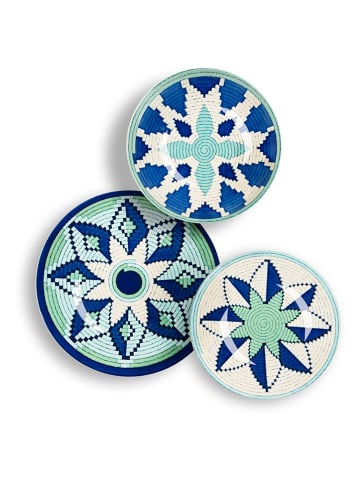 Trendy Kitchen by EXCÉLSA 12tlg. Tafelservice "Dakar Sea" in Blau/ Grün