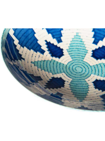 Trendy Kitchen by EXCÉLSA 12-częściowy zestaw talerzy "Dakar Sea" w kolorze niebiesko-zielonym