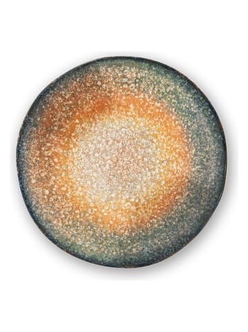 Trendy Kitchen by EXCÉLSA 6-delige set: soepborden "Efesto" petrol/okergeel - Ø 21 cm