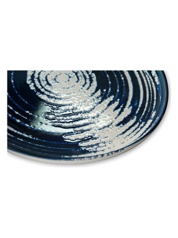 Trendy Kitchen by EXCÉLSA Podtalerze (6 szt.) "Ermes" w kolorze granatowo-białym - Ø 33 cm