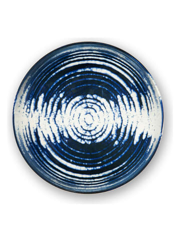 Trendy Kitchen by EXCÉLSA 6-delige set: soepborden "Ermes" donkerblauw/wit - Ø 18 cm