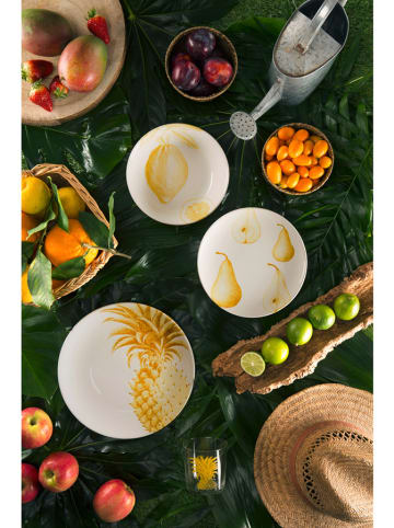 Trendy Kitchen by EXCÉLSA 18-częściowy zestaw talerzy ze wzorem