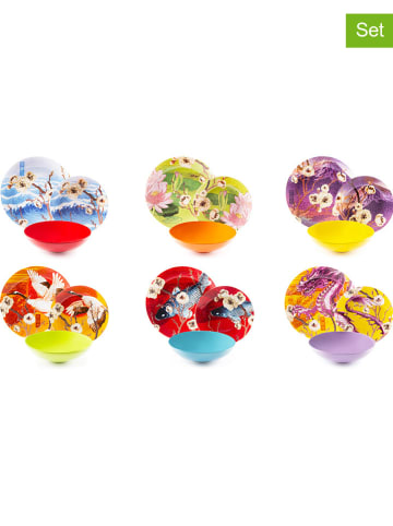 Trendy Kitchen by EXCÉLSA 18-delig tafelservies "Fuji" meerkleurig