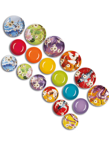 Trendy Kitchen by EXCÉLSA 18-częściowy zestaw talerzy "Fuji" ze wzorem