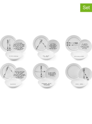 Trendy Kitchen by EXCÉLSA 18-delig tafelservies "Galateo" wit