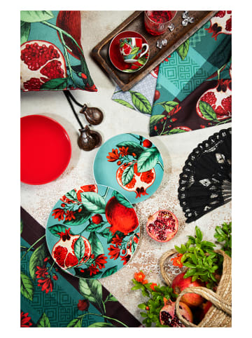 Trendy Kitchen by EXCÉLSA 18tlg. Tafelservice "Granada" in Türkis/ Bunt