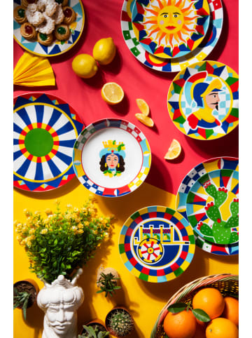 Trendy Kitchen by EXCÉLSA 18-delig tafelservies "Sicilian Rhapsody" meerkleurig