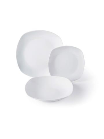 Trendy Kitchen by EXCÉLSA 18-delig tafelservies "Square" wit