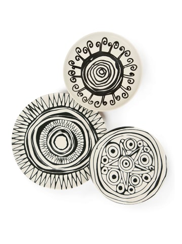 Trendy Kitchen by EXCÉLSA 12-delig tafelservies "Tribal" zwart/wit