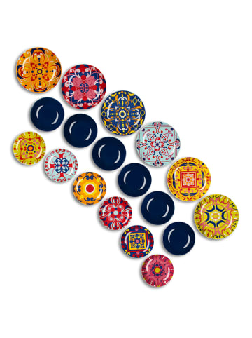 Trendy Kitchen by EXCÉLSA 18-częściowy zestaw talerzy "Venice" ze wzorem