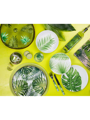 Trendy Kitchen by EXCÉLSA 6-delige bordenset "New Panama" groen/wit - Ø 31 cm