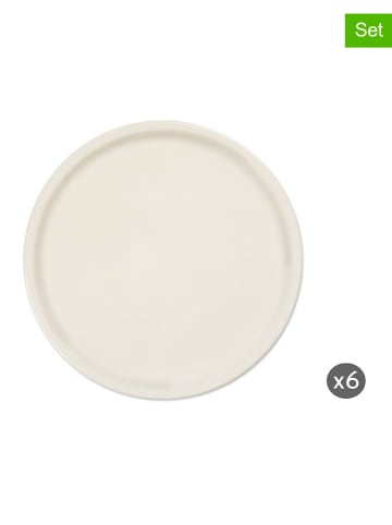 Trendy Kitchen by EXCÉLSA Talerze (6 szt.) "White Home" w kolorze białym do pizzy - Ø 31 cm