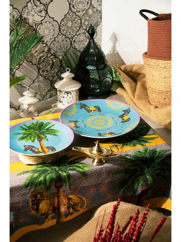 Trendy Kitchen by EXCÉLSA Tischdecke "Cirque Du Marrakech" in Gelb/ Grün - (L)180 x (B)140 cm