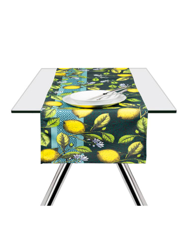 Trendy Kitchen by EXCÉLSA Bieżnik w kolorze zielono-żółtym