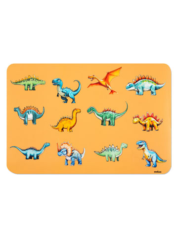 Trendy Kitchen by EXCÉLSA 6er-Set: Tischsets "Dino" in Gelb/ Türkis - (L)43,5 x (B)29 cm