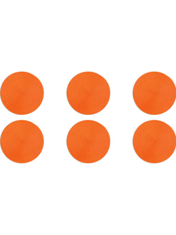 Trendy Kitchen by EXCÉLSA 6er-Set: Tischsets "Round" in Orange - Ø 36 cm
