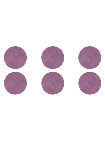Trendy Kitchen by EXCÉLSA 6-delige set: placemats "Round" paars - Ø 36 cm