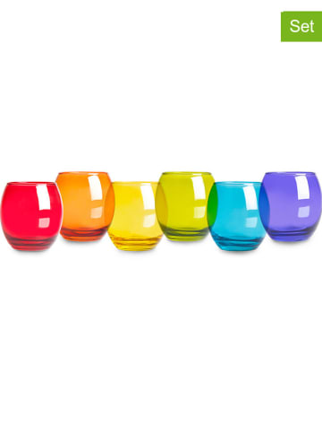 Trendy Kitchen by EXCÉLSA Szklanki (6 szt.) w różnych kolorach - 405 ml