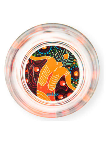 Trendy Kitchen by EXCÉLSA Szklanki (6 szt.) "Abboriginal" ze wzorem - 340 ml