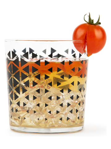 Trendy Kitchen by EXCÉLSA 6-delige set: glazen zwart - 350 ml