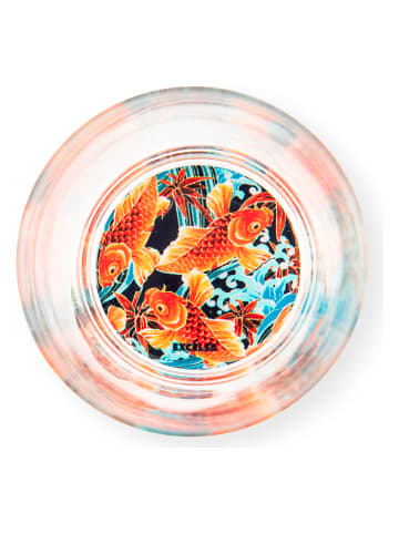 Trendy Kitchen by EXCÉLSA 6-delige set: glazen "Kimono" meerkleurig - 340 ml