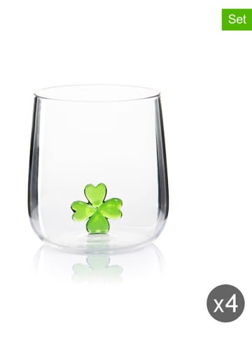 Trendy Kitchen by EXCÉLSA 4er-Set: Gläser "Inside" in Grün - 450 ml