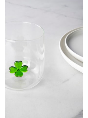 Trendy Kitchen by EXCÉLSA Szklanki (4 szt.) "Inside" w kolorze zielonym - 450 ml