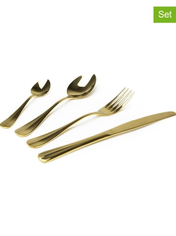 Trendy Kitchen by EXCÉLSA 24tlg. Besteckset in Gold