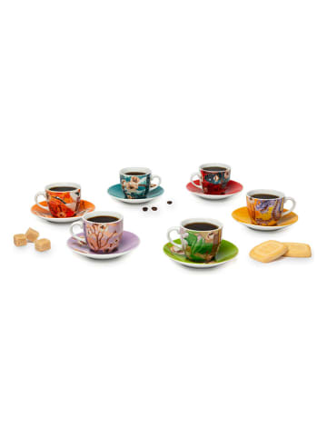 Trendy Kitchen by EXCÉLSA 6-delige set: koffiekoppen "Fuji" meerkleurig