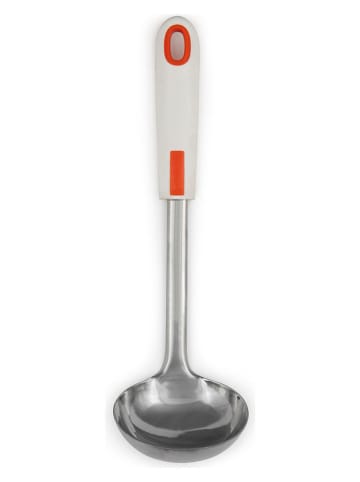 Trendy Kitchen by EXCÉLSA Pollepel zilverkleurig/wit/oranje - (L)30 cm