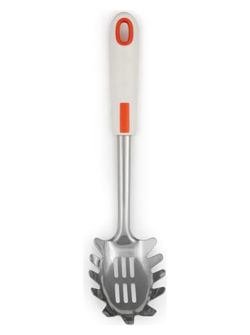 Trendy Kitchen by EXCÉLSA Spaghettilöffel in Silber/ Weiß/ Orange - (L)30,5 cm