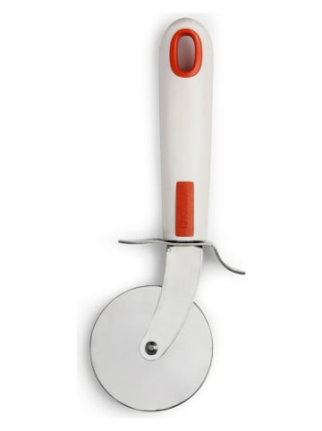 Trendy Kitchen by EXCÉLSA Pizzasnijder zilverkleurig/wit/oranje - (L)25,5 cm