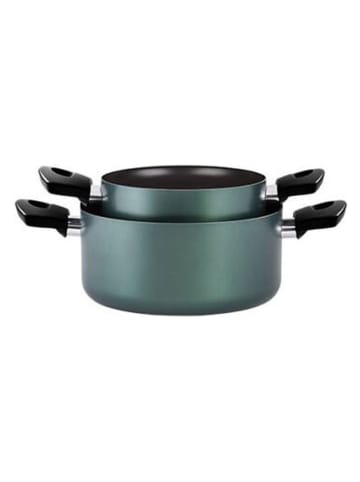 Trendy Kitchen by EXCÉLSA 2-delige set: steelpannen turquoise