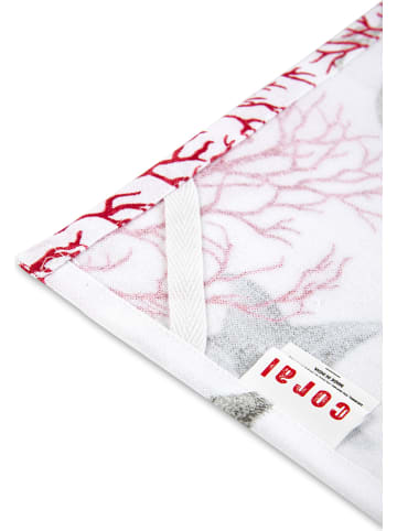 Trendy Kitchen by EXCÉLSA Ściereczka "Coral" ze wzorem do naczyń - 70 x 50 cm