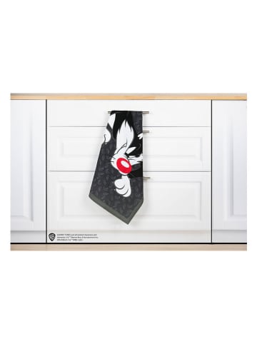 Trendy Kitchen by EXCÉLSA Geschirrtuch "Looney Tunes Sylvester" in Schwarz - (L)70 x (B)50 cm