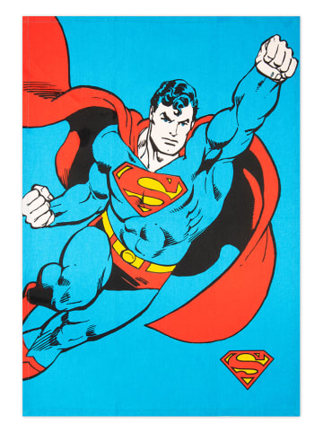 Trendy Kitchen by EXCÉLSA Geschirrtuch "Supereroi" in Rot/ Hellblau - (L)70 x (B)50 cm