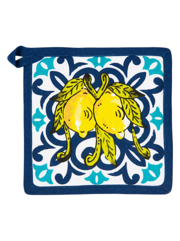 Trendy Kitchen by EXCÉLSA Topflappen "Amalfi" in Dunkelblau - (L)20 x (B)20 cm