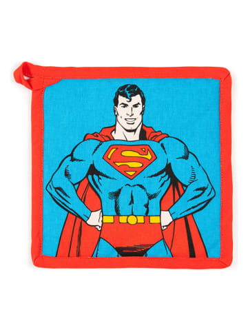 Trendy Kitchen by EXCÉLSA Topflappen "Supereroi" in Rot/ Hellblau - (L)20 x (B)20 cm