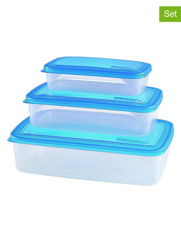 Trendy Kitchen by EXCÉLSA 3-delige set: voorraaddozen "Abbraccio" blauw