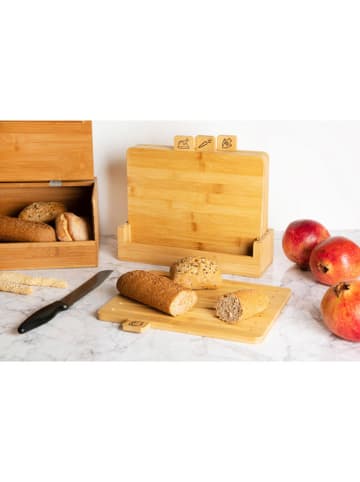 Trendy Kitchen by EXCÉLSA 5-częściowy zestaw w kolorze jasnobrązowym do krojenia