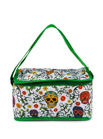 Trendy Kitchen by EXCÉLSA Torba izolacyjna w kolorze zielonym ze wzorem - 28 x 14 x 16,5 cm