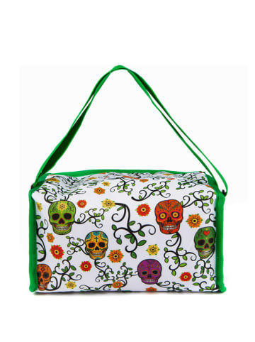 Trendy Kitchen by EXCÉLSA Torba izolacyjna w kolorze zielonym ze wzorem - 28 x 14 x 16,5 cm